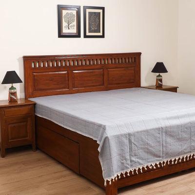 Handloom Cotton Double Bedsheet (90 x 90 in) 180