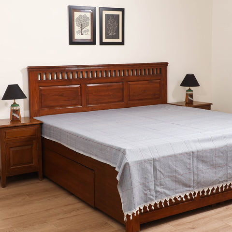Handloom Cotton Double Bedsheet (90 x 90 in) 180