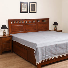 Handloom Cotton Double Bedsheet (90 x 90 in) 180