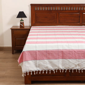 Handloom Cotton Single Bedsheet (90 x 60 in) 182