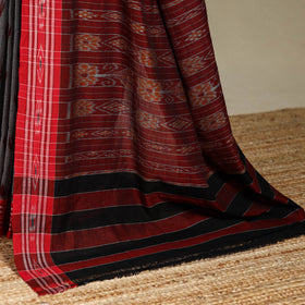 Grey - handloom cotton sambalpuri ikat saree 21