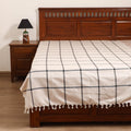 Handloom Cotton Single Bedsheet (90 x 60 in) 183
