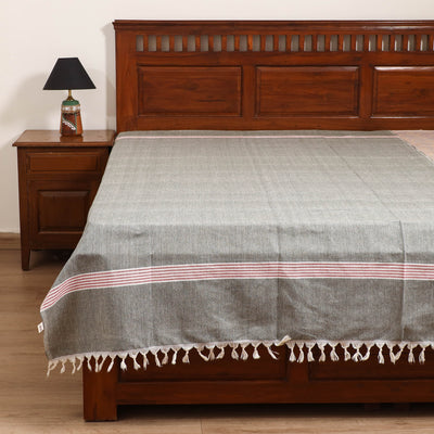 Handloom Cotton Single Bedsheet (90 x 60 in) 184