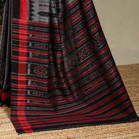 Grey - handloom cotton sambalpuri ikat saree 16