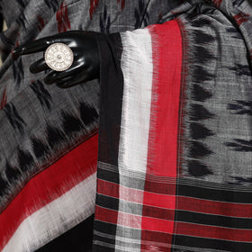 Grey - handloom cotton sambalpuri ikat saree 19