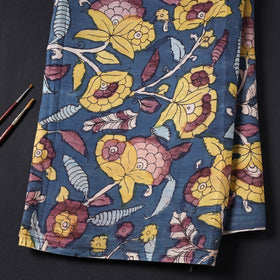 Buy Srikalahasti Kalamkari Pen Work Chanderi Silk Fabric