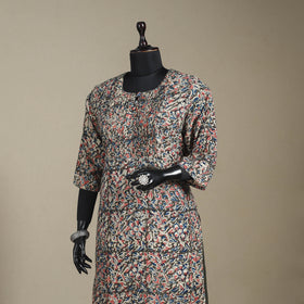 Multicolor - pedana natural dyed cotton straight pintuck