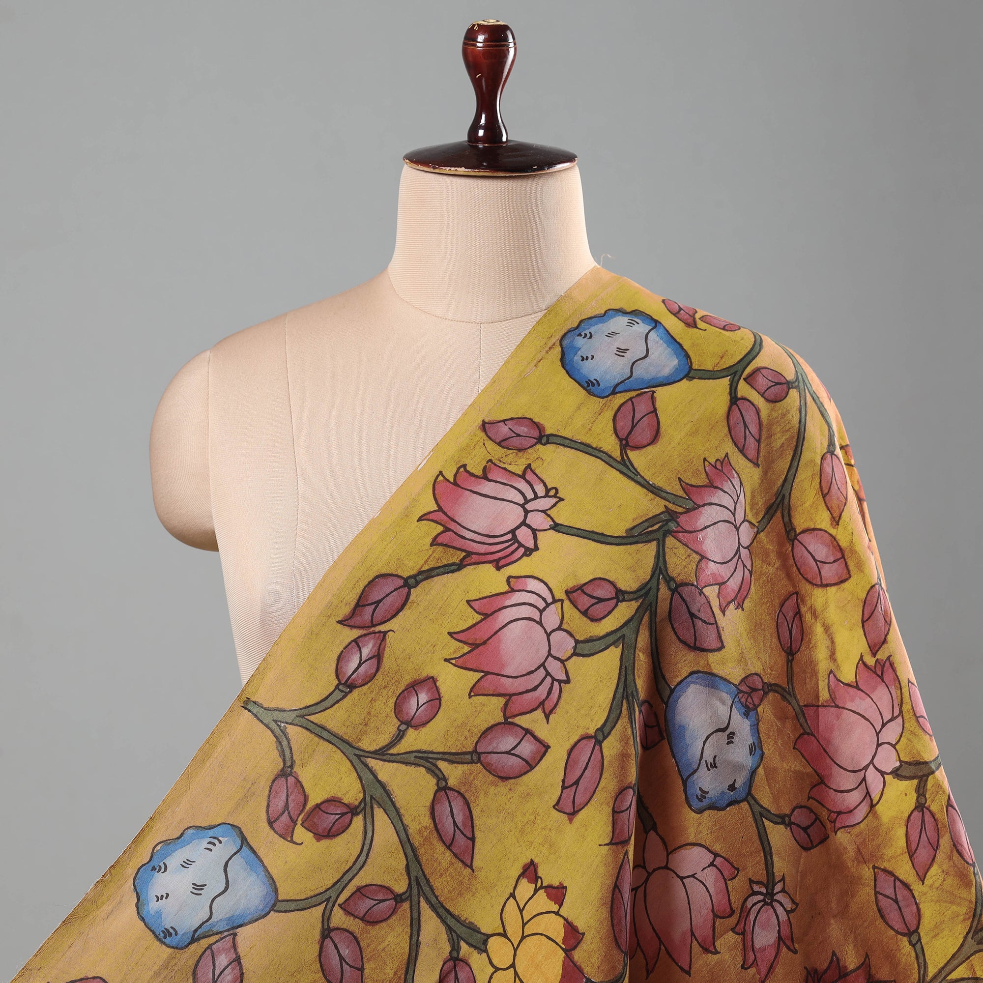 Kalamkari Pashmina Shawls – Himagauri Sarees