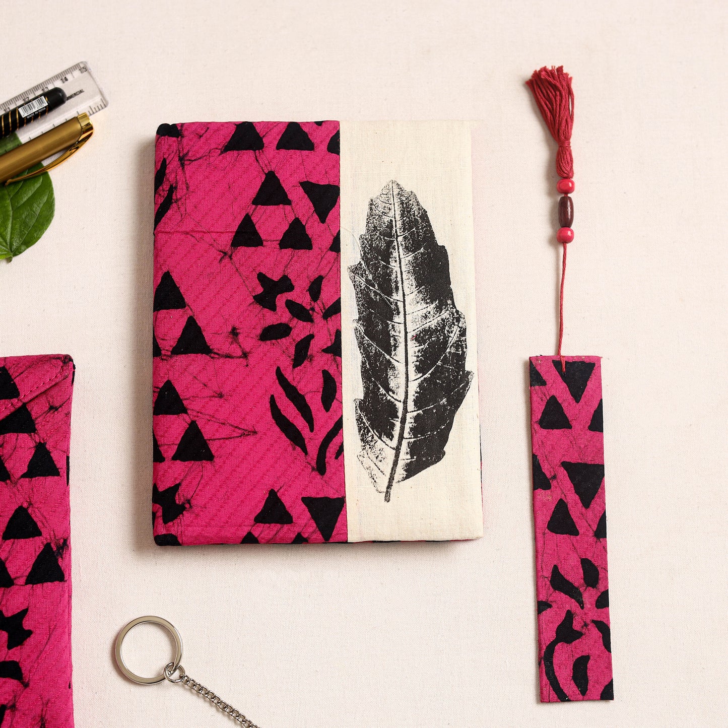 Handmade gift set with eco leaf 07 - handcrafted