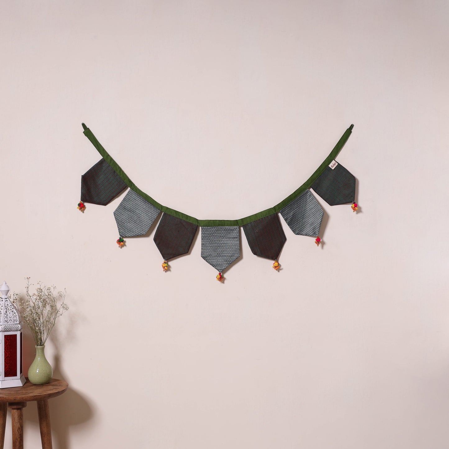 Multicolor - decorative handmade fabric toran 01