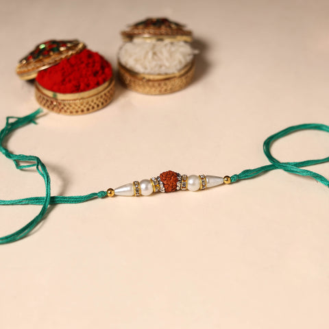 Handmade Rudraksh Work Rakhi