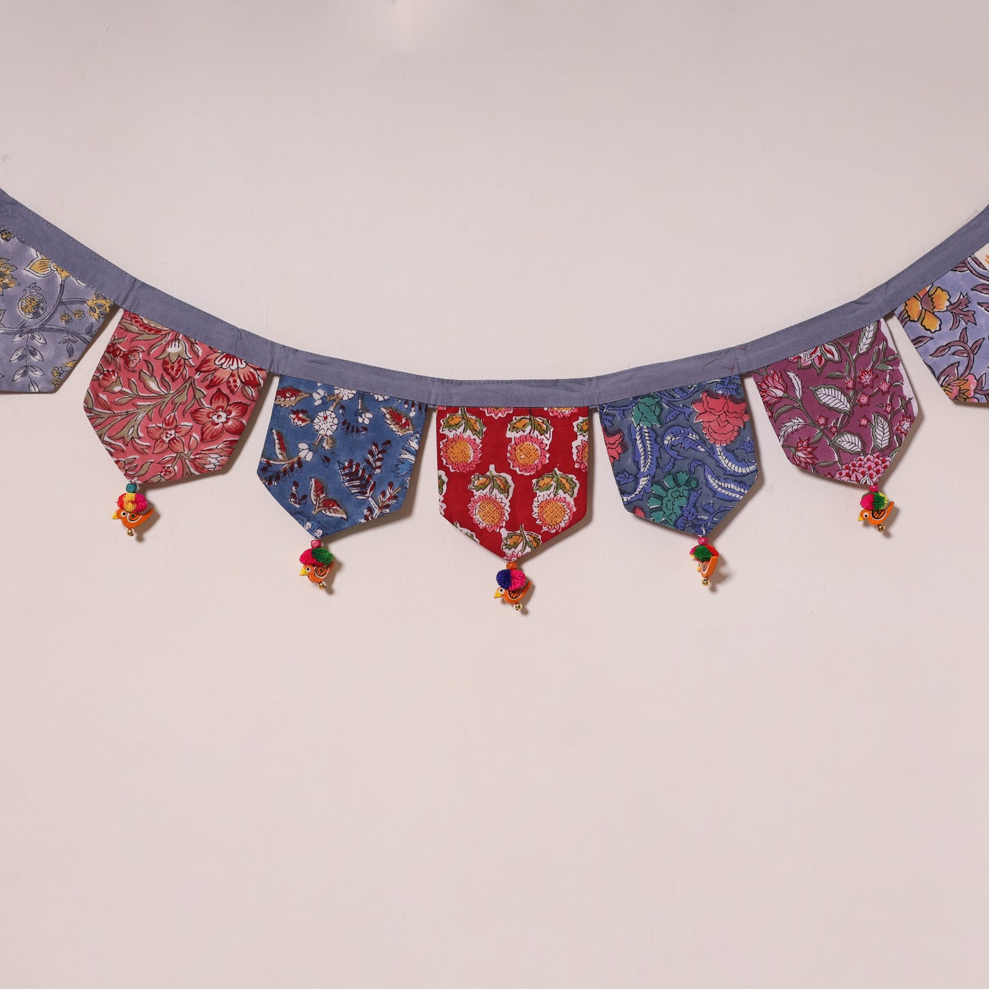 Multicolor - decorative handmade fabric toran 18