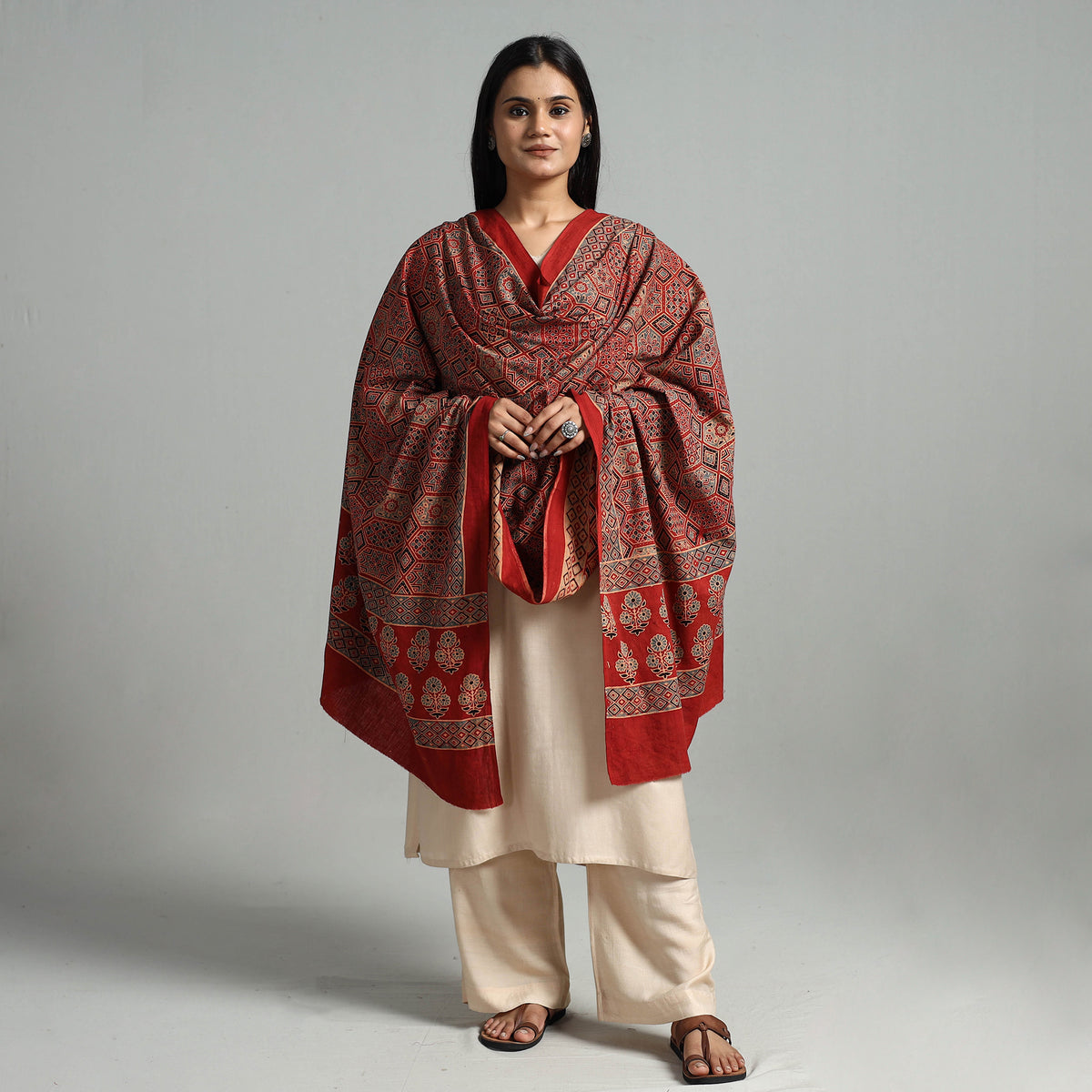 Ajrakh Dupatta