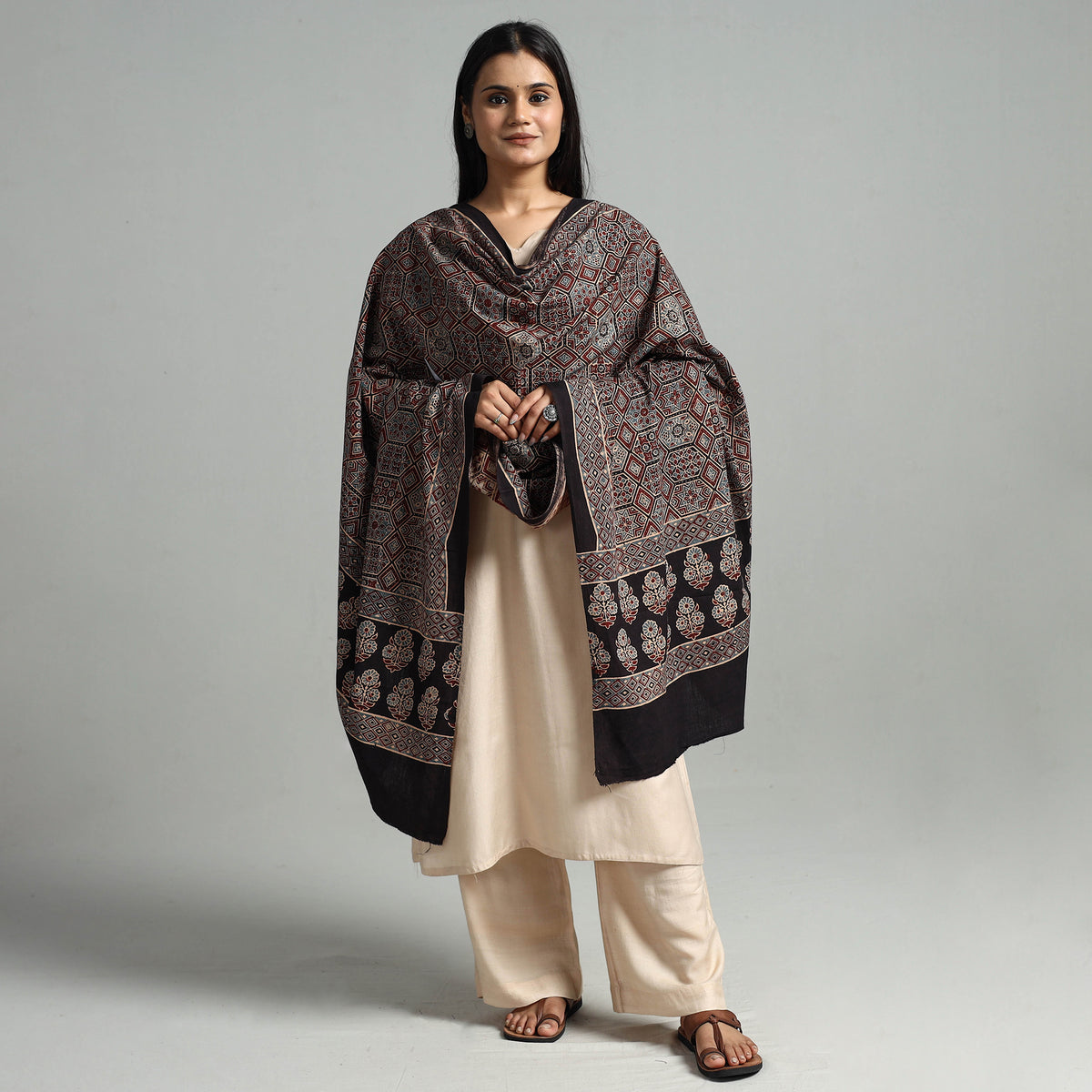 Ajrakh Dupatta