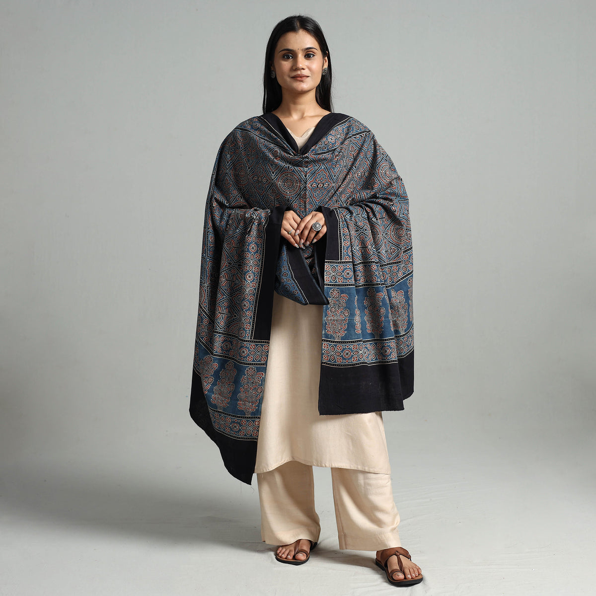 Ajrakh Dupatta