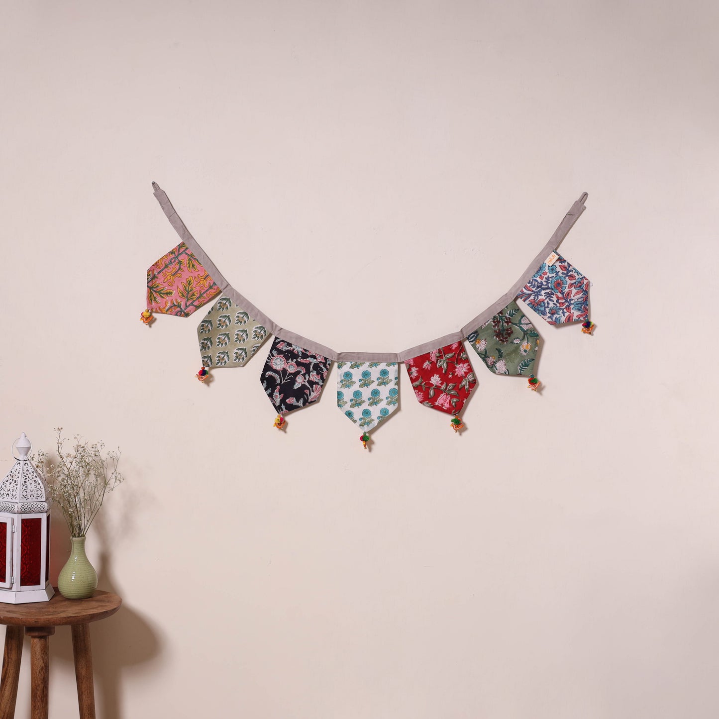 Multicolor - decorative handmade fabric toran 24