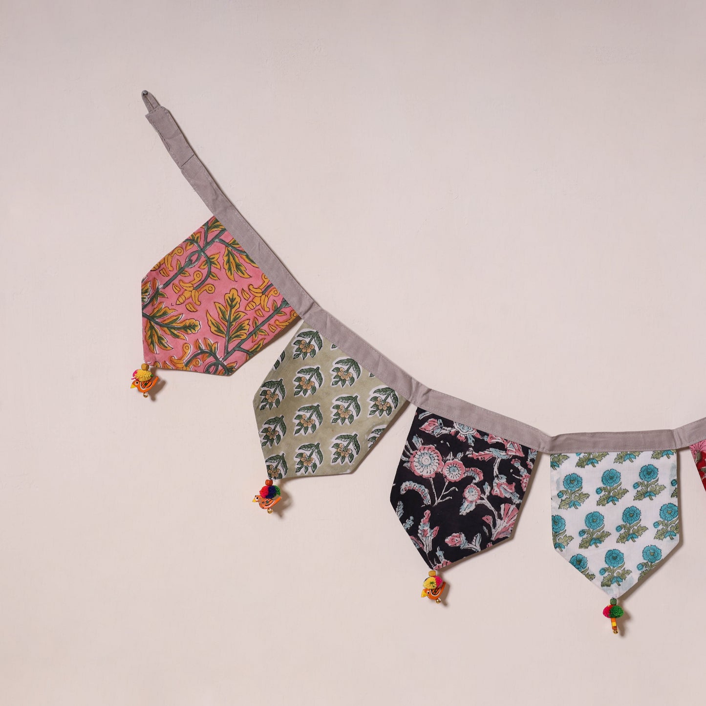 Multicolor - decorative handmade fabric toran 24