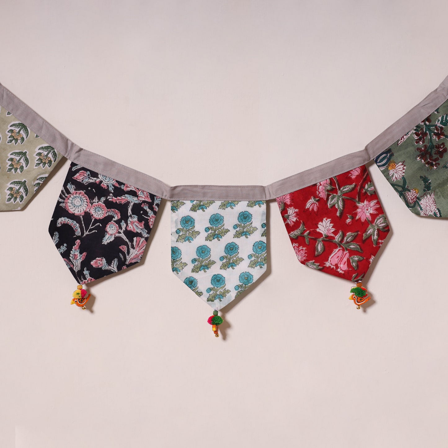 Multicolor - decorative handmade fabric toran 24