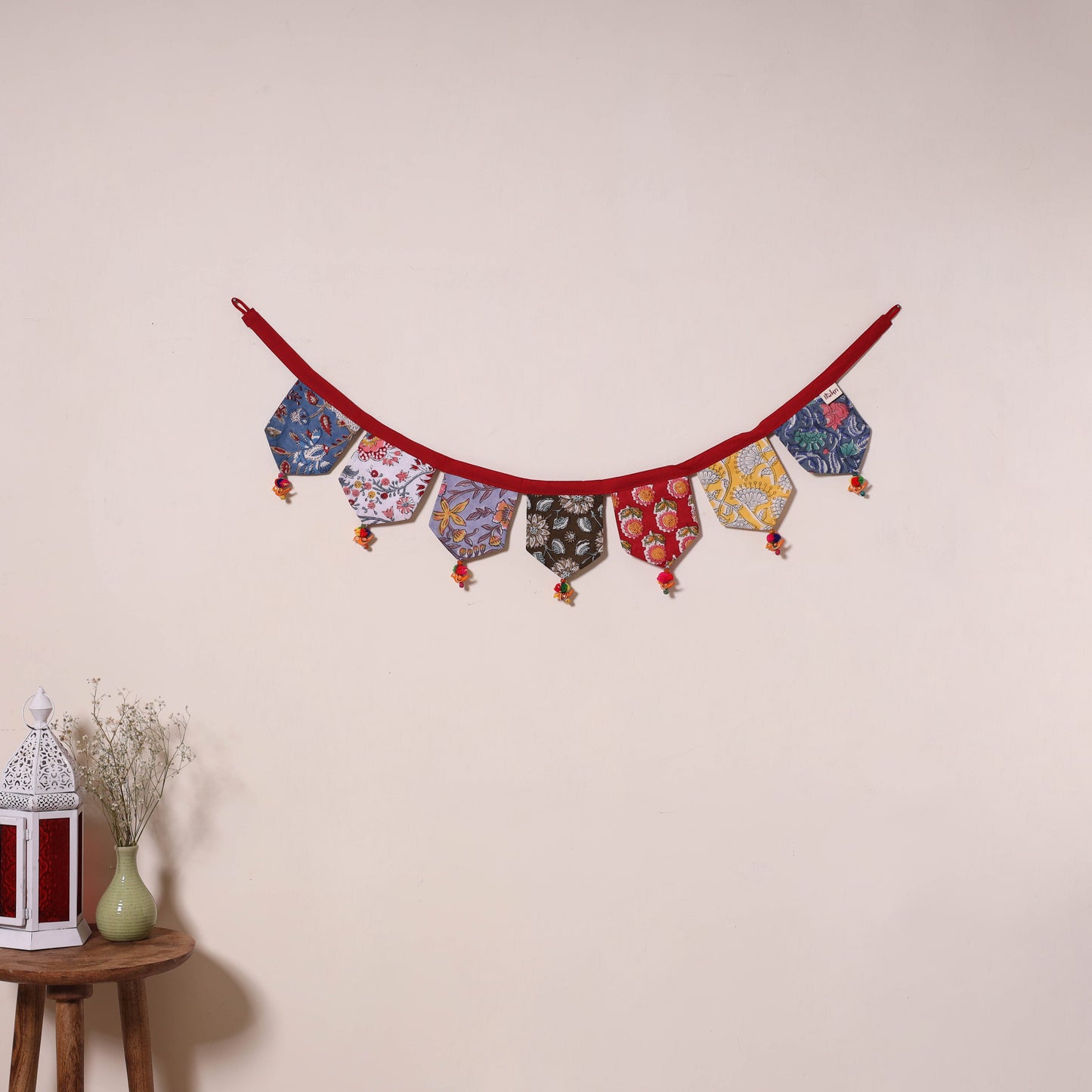 Multicolor - decorative handmade fabric toran 25