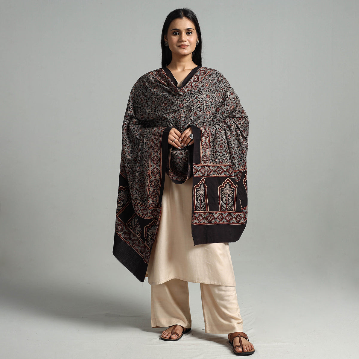 Ajrakh Dupatta