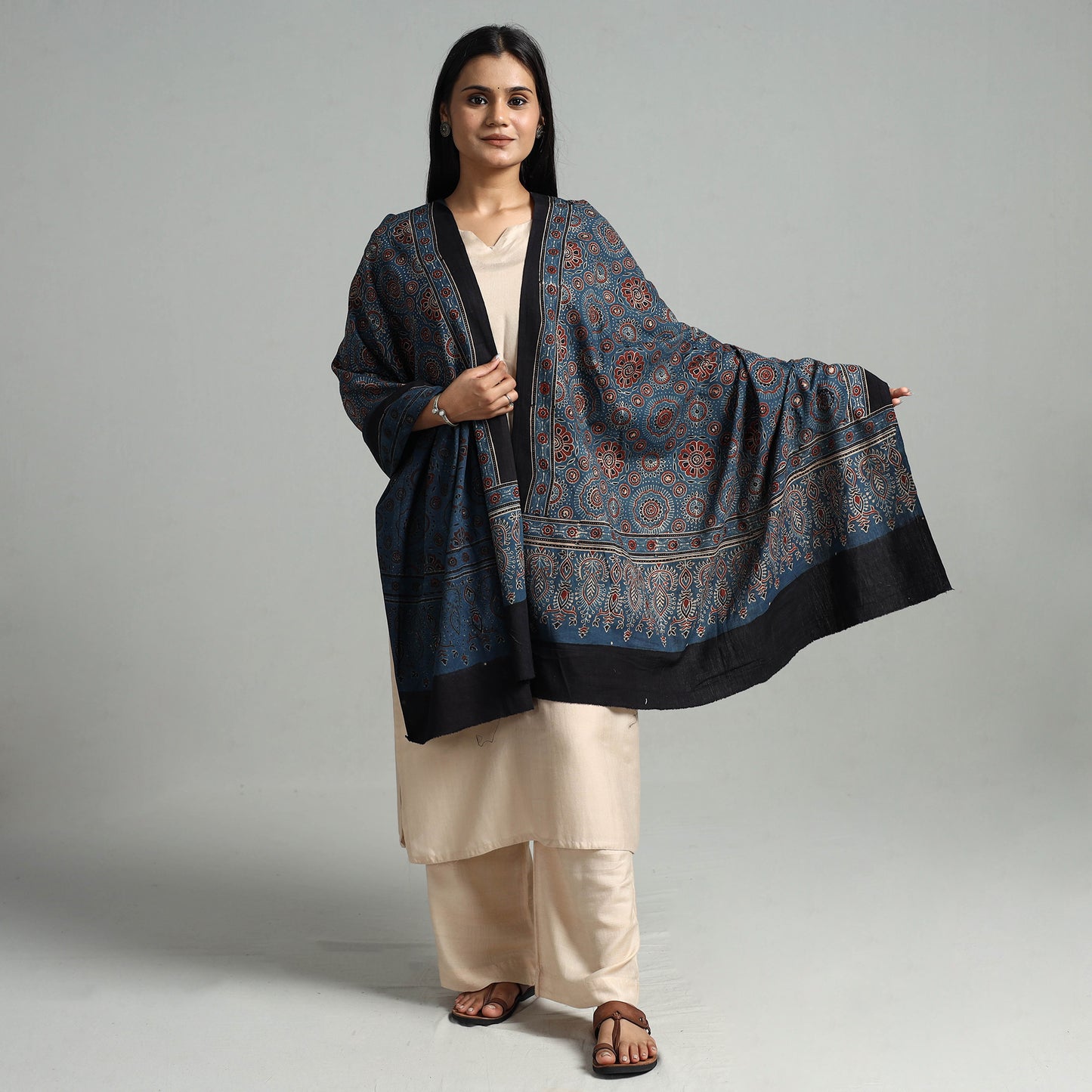 Ajrakh Dupatta