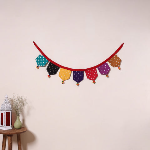 Multicolor - decorative handmade fabric toran 34