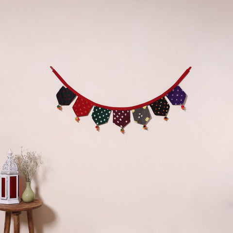 Multicolor - decorative handmade fabric toran 35