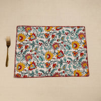 Hand Embroidered Floral Cotton Reversible Table Mat 67