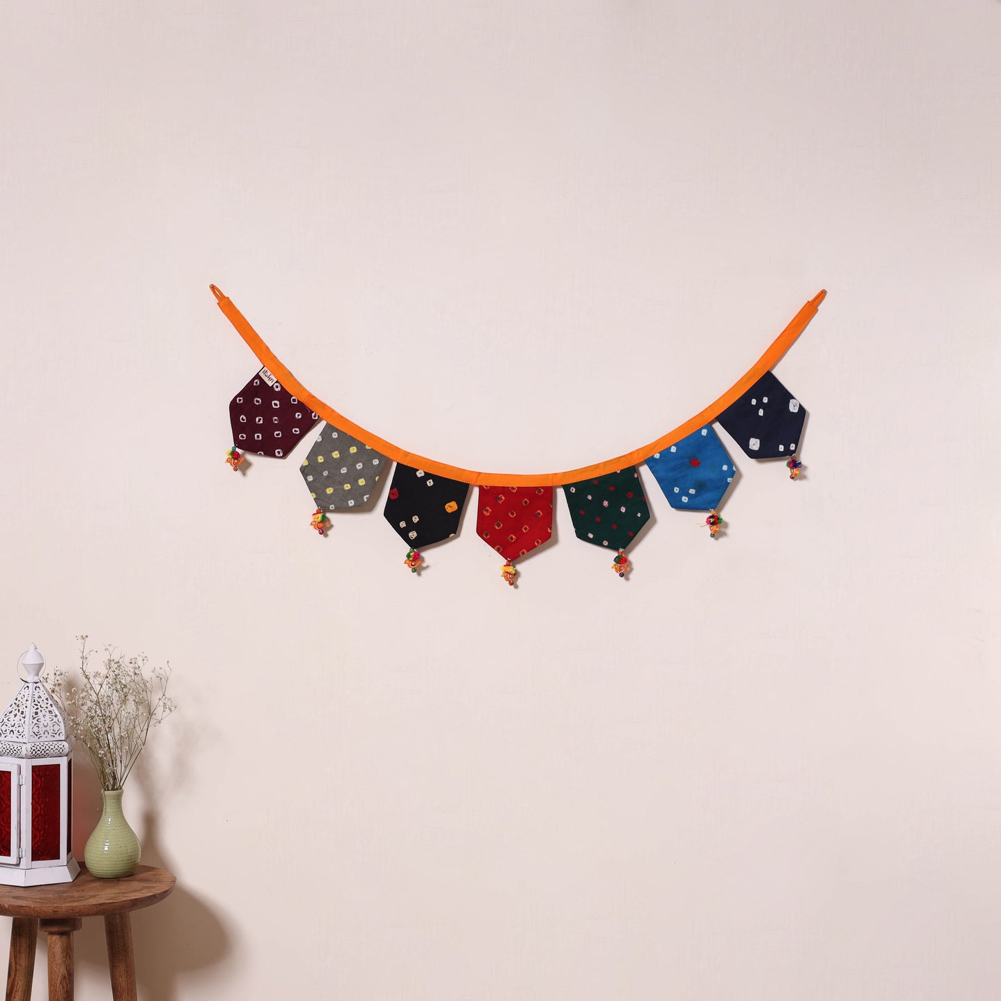 Multicolor - decorative handmade fabric toran 43