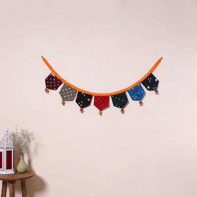 Multicolor - decorative handmade fabric toran 43