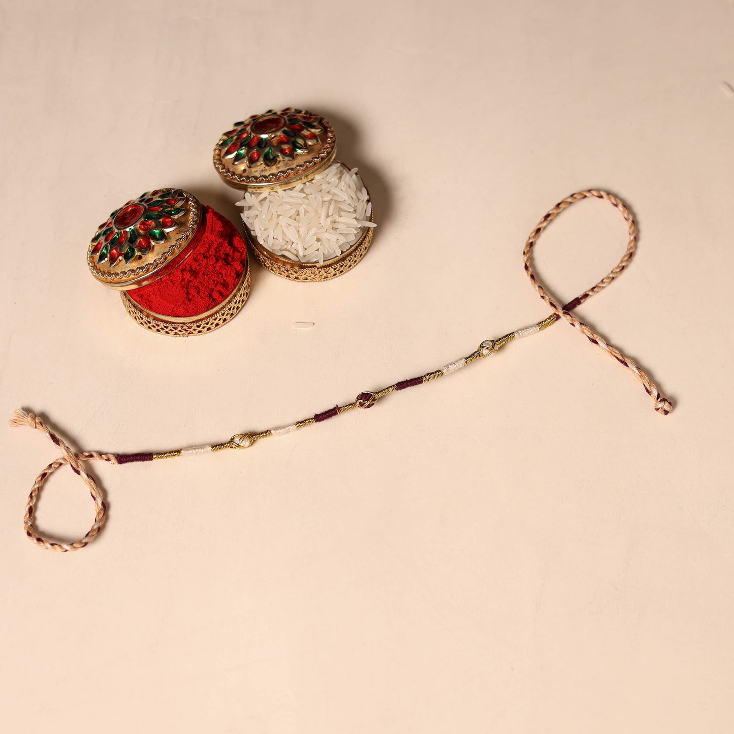  Handmade Thread Work Rakhi by Kala Raksha 
