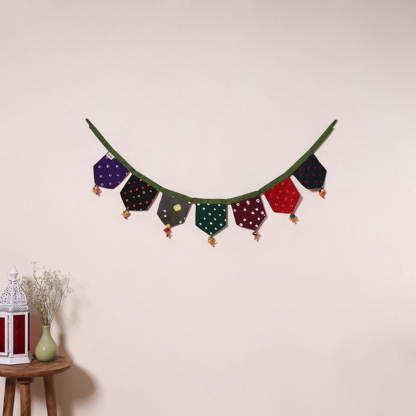 Multicolor - decorative handmade fabric toran 46