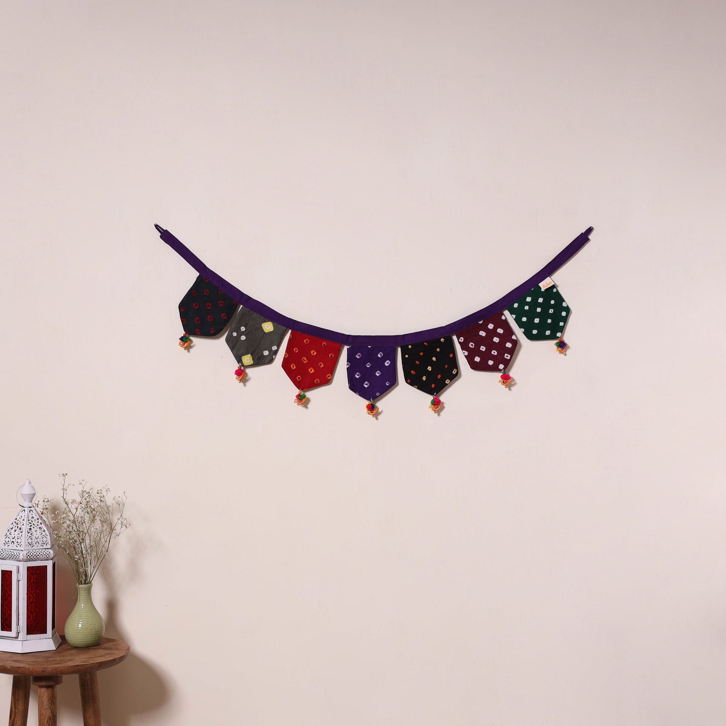 Multicolor - decorative handmade fabric toran 47