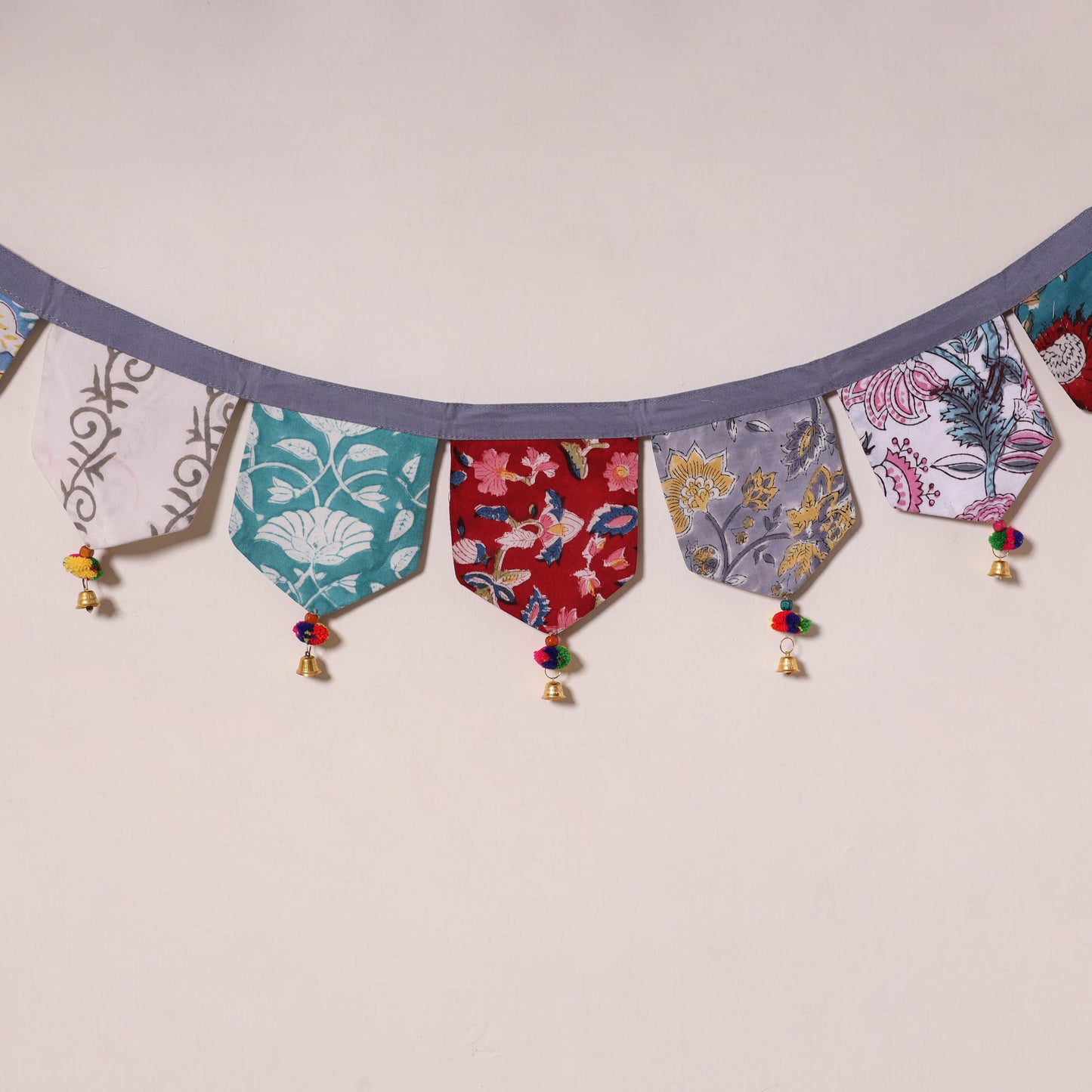 Multicolor - decorative handmade fabric toran 51