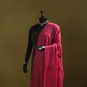 Pink - kota doria cotton hand embroidered lucknowi