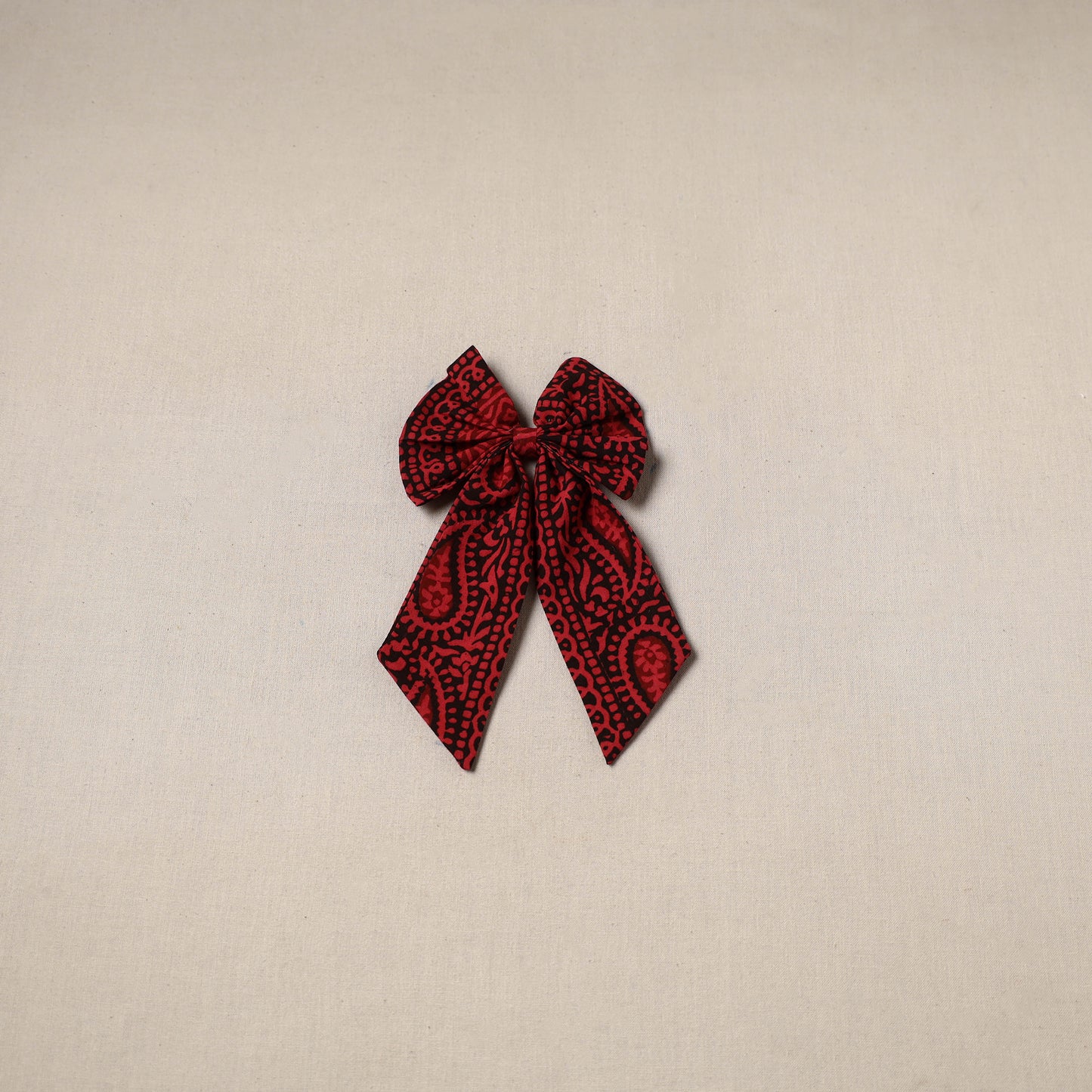 Red - Handmade Women's Bow Hair Clip 75
