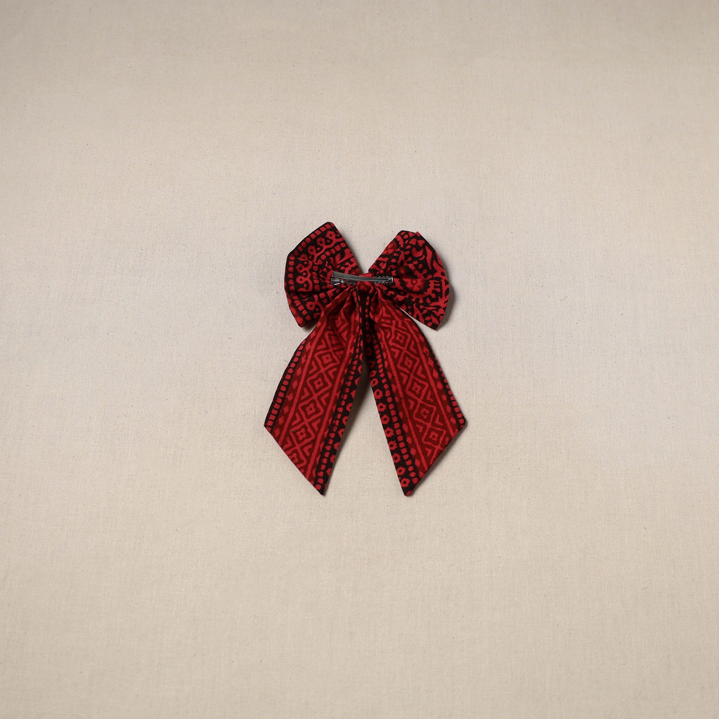 Red - Handmade Women's Bow Hair Clip 75