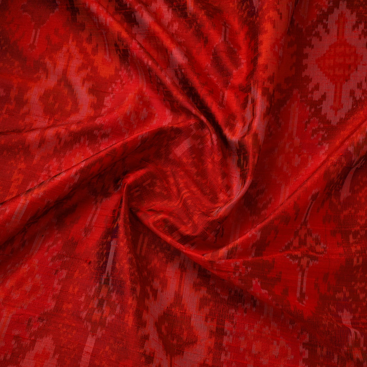 Handloom Raw Silk Pochampally Ikat Fabric 03