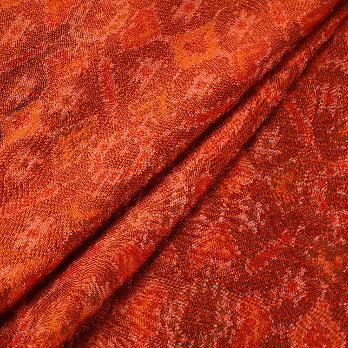 Handloom Raw Silk Pochampally Ikat Fabric 09