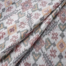 Handloom Raw Silk Pochampally Ikat Fabric 12