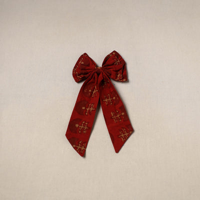 Red - Handmade Women's Bow Hair Clip 112