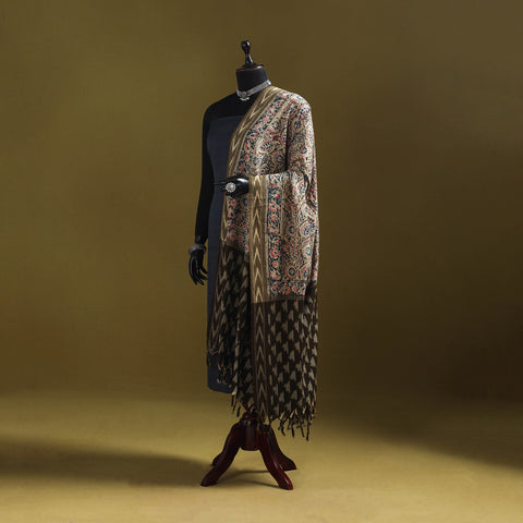 Multicolor - natural dyed kalamkari cotton dupatta