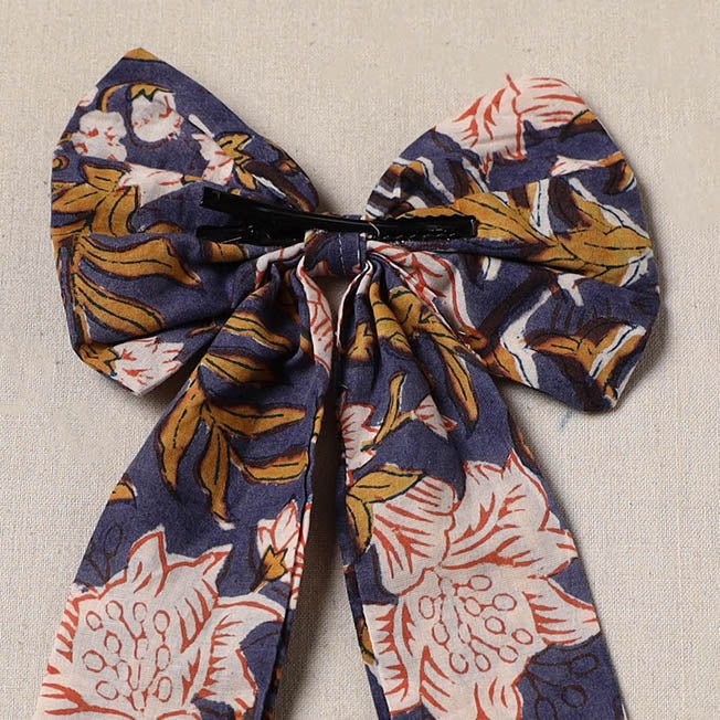 Blue - Handmade Women's Bow Hair Clip 122