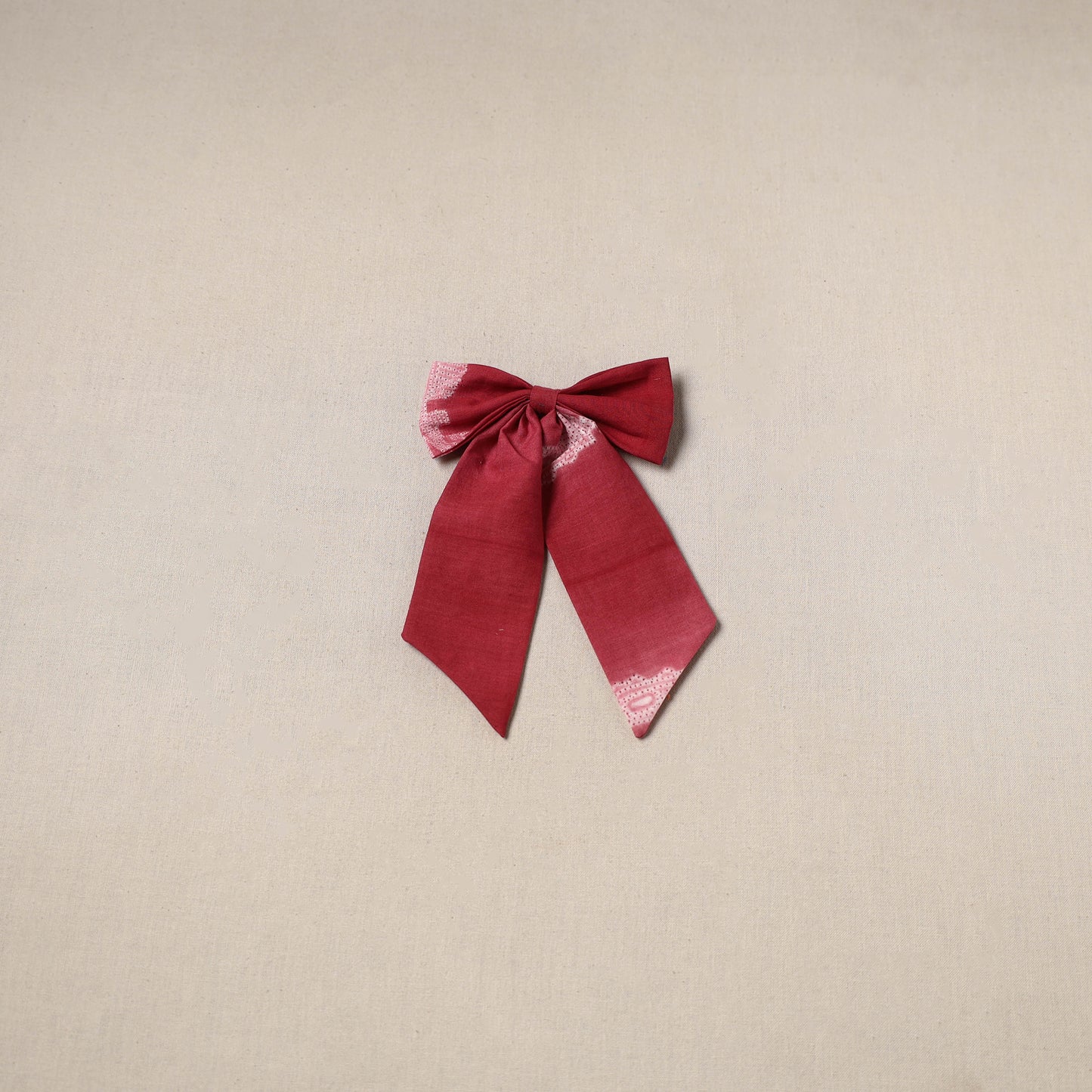 Red - Handmade Women's Bow Hair Clip 124