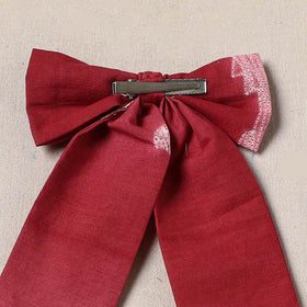 Red - Handmade Women's Bow Hair Clip 124