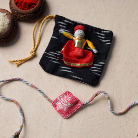  Handcrafted Embroidery Fabart Rakhi 07 