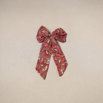 Red - Handmade Women's Bow Hair Clip 125