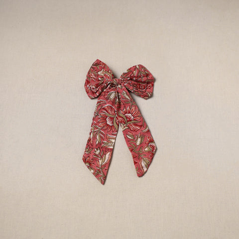 Red - Handmade Women's Bow Hair Clip 125