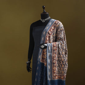 Multicolor - natural dyed kalamkari cotton dupatta