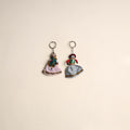 Multicolor - Rajasthani Puppet Couple Handmade Keychain (Set of 2) 02